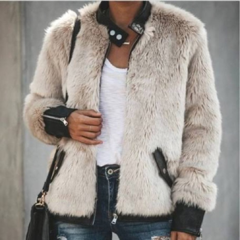 VICI Faux Fur Faux Leather jacket